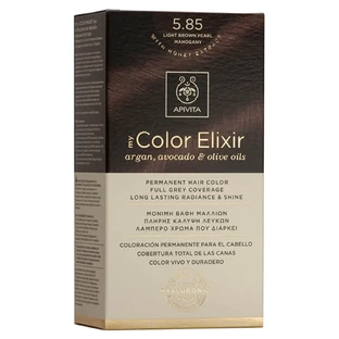Apivita My Color Elixir Еліксир для перманентної фарби для волосся N5,85 світло-перламутрово-коричневий