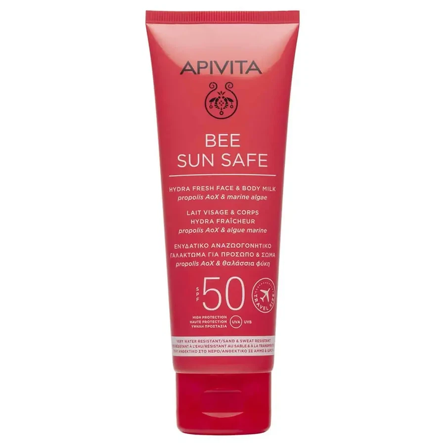 Apivita Bee Sun Safe Hydra Fresh Face & Body Milk SPF50 100ml Travel Size: цены и характеристики
