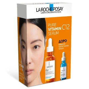 La Roche Posay Promo Pack Сироватка з вітаміном С12 30 мл та сироваткою з гіалуроновою кислотою B5 10 мл БЕЗКОШТОВНО