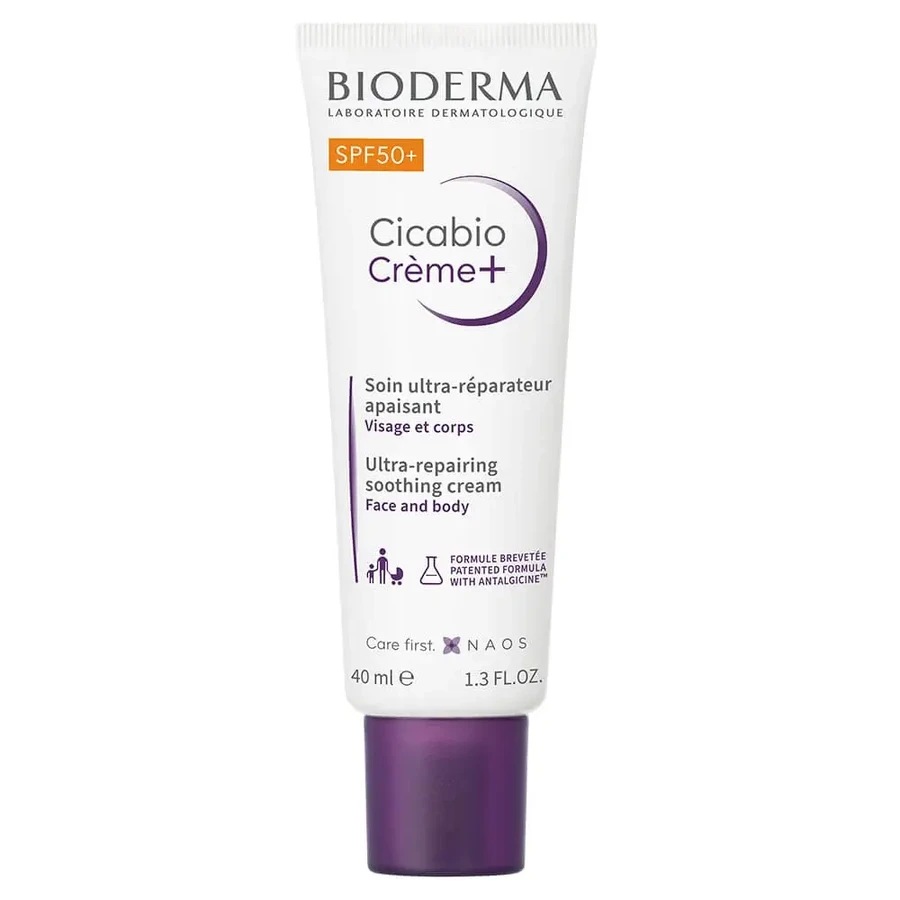 Відновлювальний крем для обличчя BioDerma Cicabio SPF50+ 40мл: ціни та характеристики