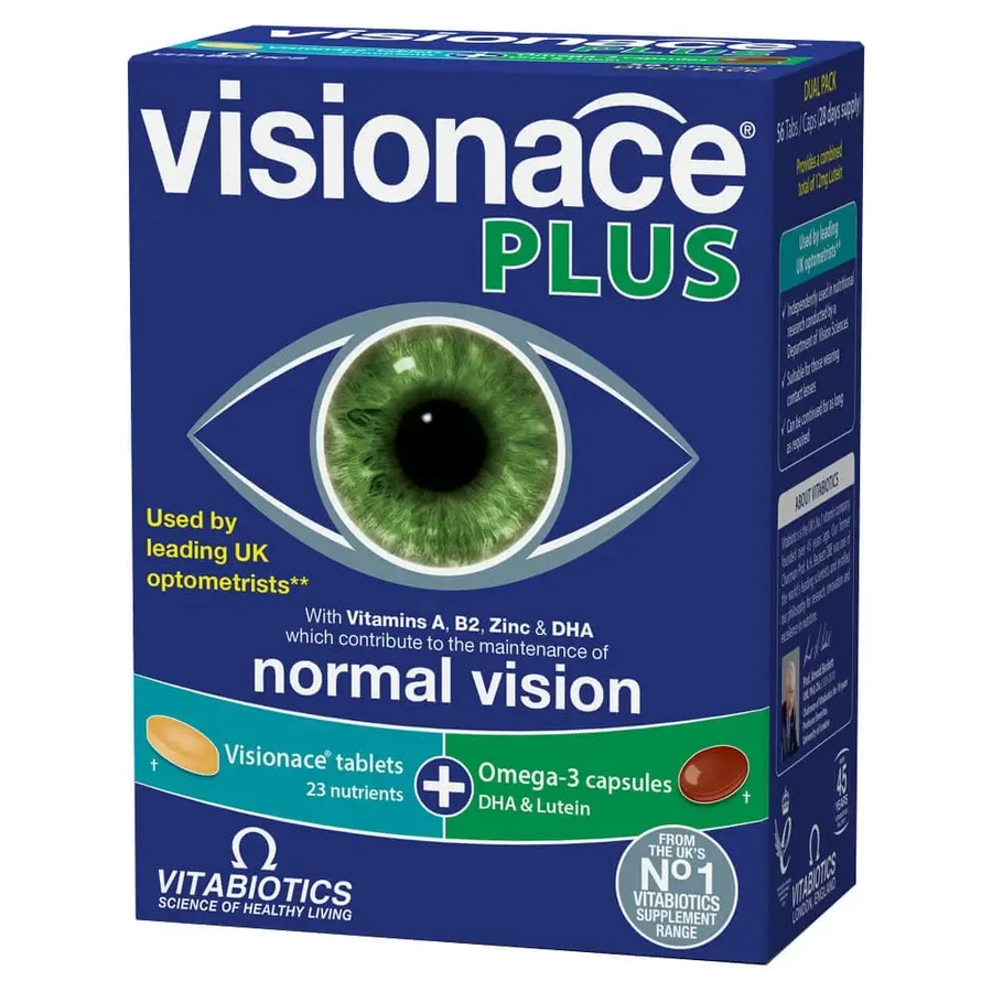 Vitabiotics Visionace Plus 28капс + 28табс: цены и характеристики