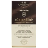 Apivita My Colour Elixir Перманентная краска для волос N6,35 Темный блондин Медовое красное дерево