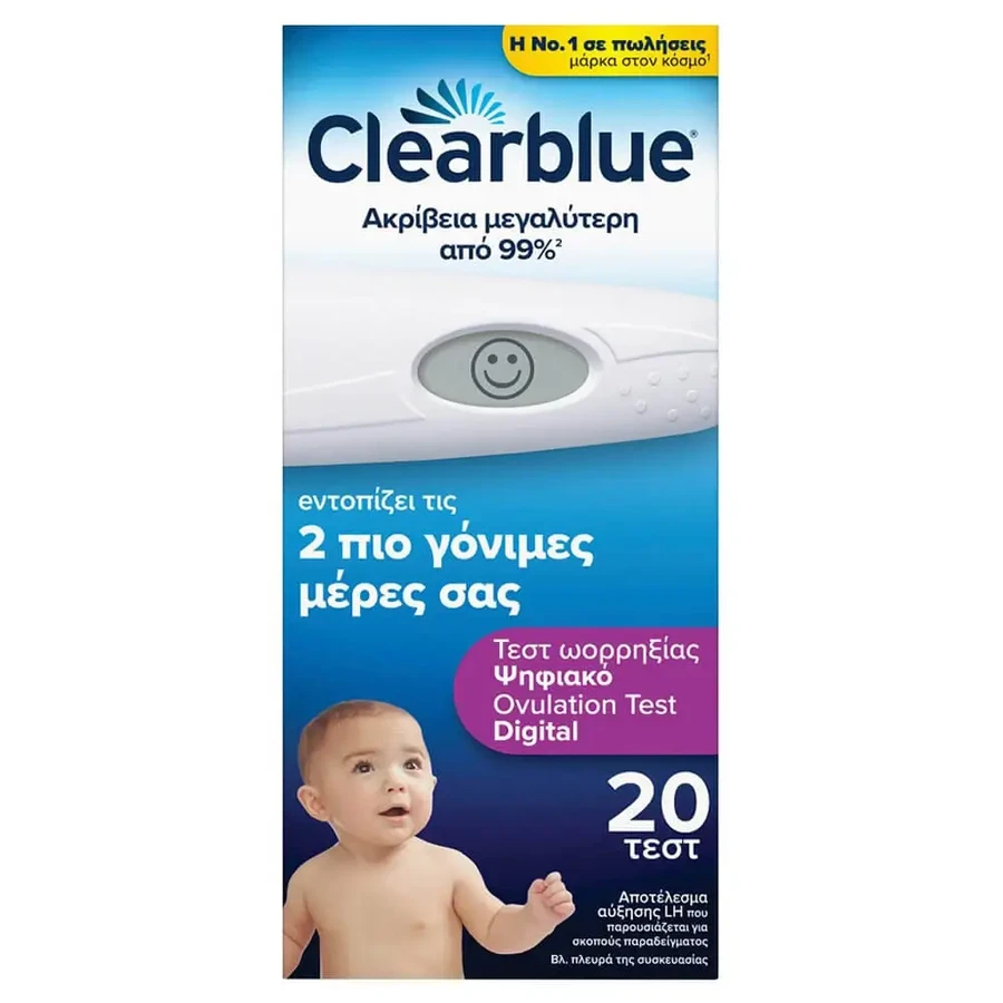 Цифровой тест на овуляцию Clearblue 20шт: цены и характеристики