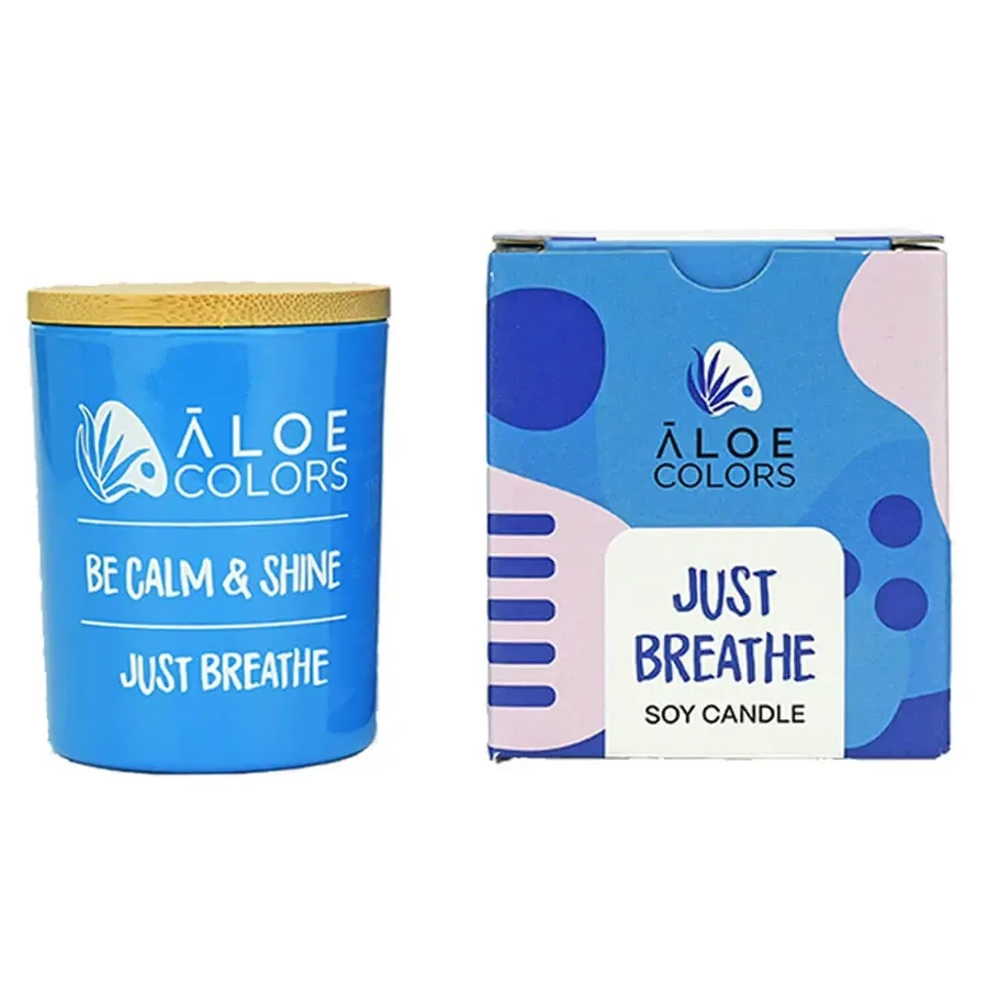 Алое+Кольори Соєва свічка Just Breath 150гр: ціни та характеристики