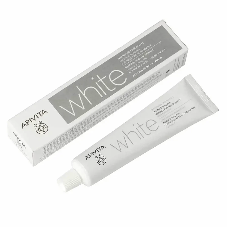Apivita White зубная паста с шпатлевкой и прополисом 75 мл: цены и характеристики