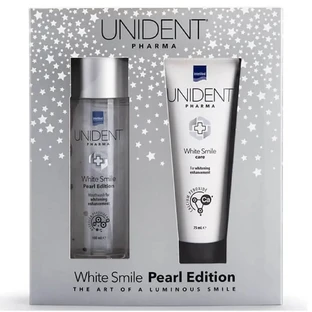 Intermed Unident Promo Pack Зубная паста White Smile Care 75 мл и ополаскиватель для полости рта White Smile Pearl Edition 100 мл