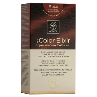 Еліксир для перманентної фарби для волосся Apivita My Colour Elixir N6,44 Темно-русявий інтенсивний бронзовий