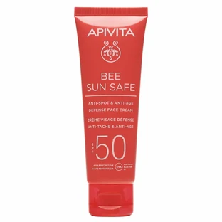 Apivita Bee Sun Safe Крем для обличчя проти плям та захисту від старіння SPF50 50 мл