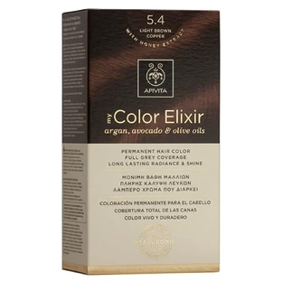 Еліксир для перманентної фарби для волосся Apivita My Colour Elixir N5.4 Коричневий світло-бронзовий