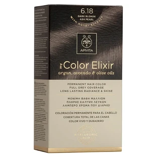 Еліксир для перманентної фарби для волосся Apivita My Colour Elixir N6,18 Темний сандаловий блондин
