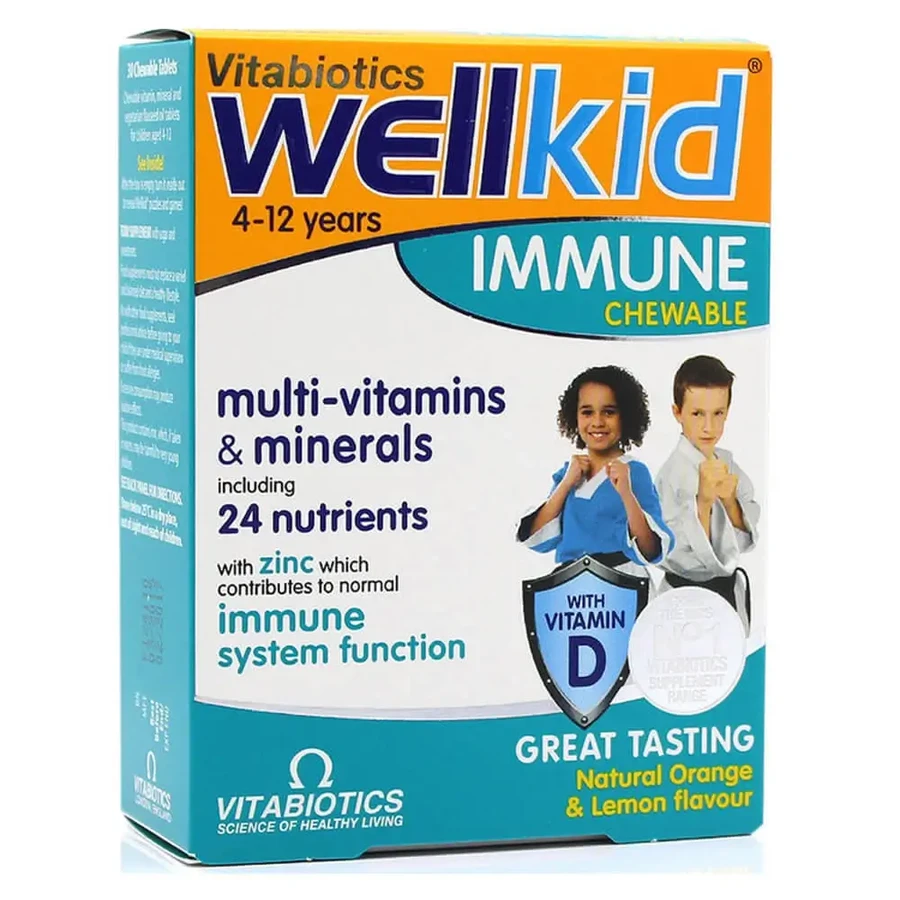 Вітабіотики Wellkid Імунні жувальні Апельсин-Лимон від 4-12 років 30 капс.: ціни та характеристики