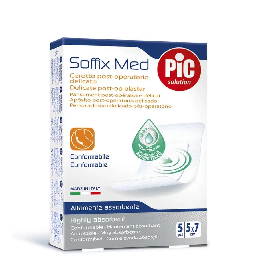 Pic Soffix Med Soffix Med 5x7cm 5шт стерильная клейкая лента: цены и характеристики