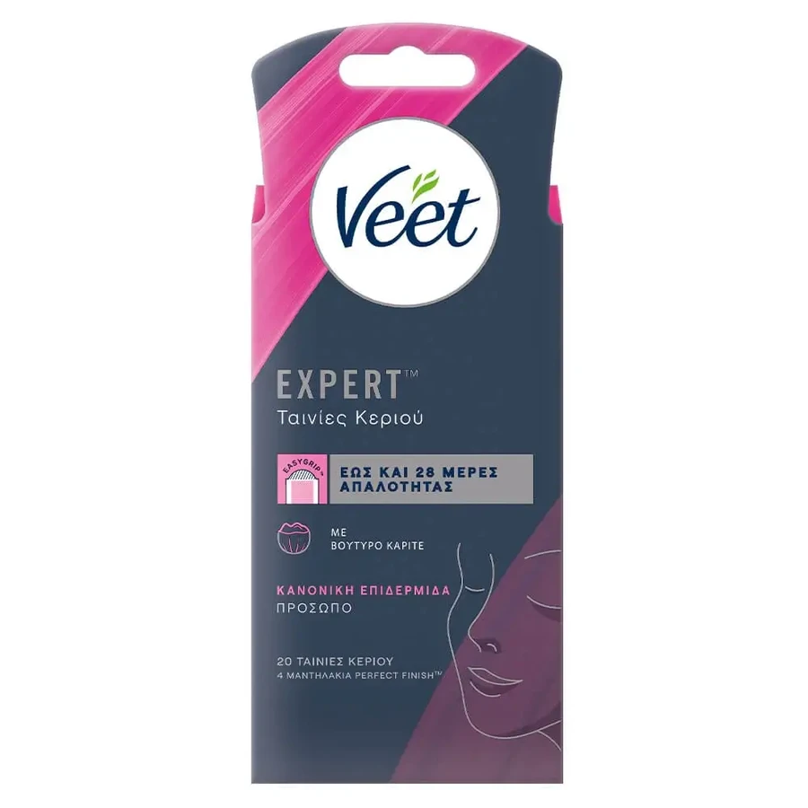 Veet Expert Воскові смужки для обличчя Нормальна шкіра 20шт: ціни та характеристики