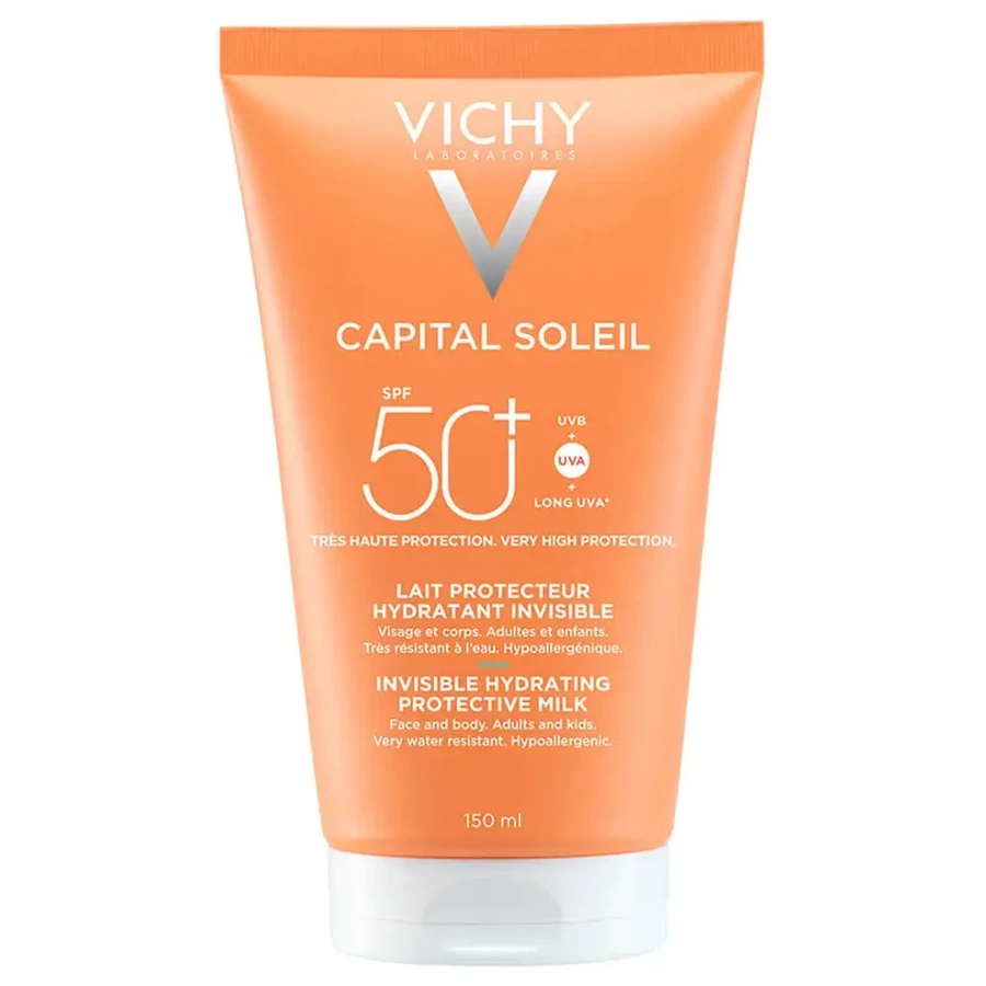 Невидиме зволожуюче захисне молочко Vichy Capital Soleil SPF50+ 150 мл: ціни та характеристики