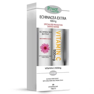 Power Health Promo Pack Эхинацея Экстра со стевией 24 эфф.табс Лимон и витамин С 500 мг со вкусом апельсина 20 эфф.табс