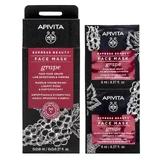 Apivita Express Beauty Маска для обличчя проти зморшок і зміцнення з виноградом 2х8мл