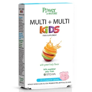 Power Health Multi+Multi Kids Stevia 30 жевательных таблеток