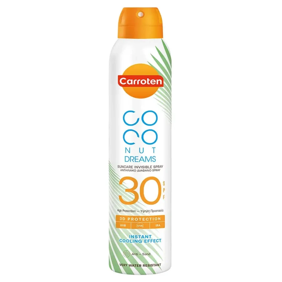 Невидимий сонцезахисний спрей Carroten Coconut Dreams Suncare SPF30 200 мл: ціни та характеристики