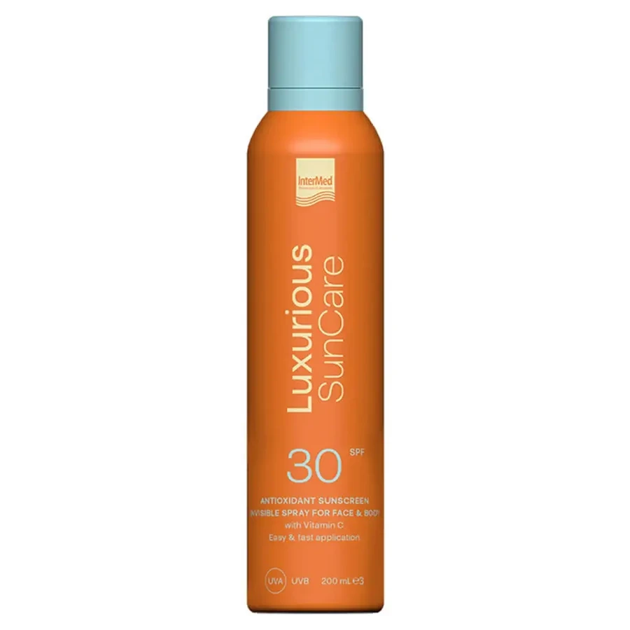 Luxurious SunCare Невидимый антиоксидантный спрей для лица и тела SPF30 200 мл: цены и характеристики