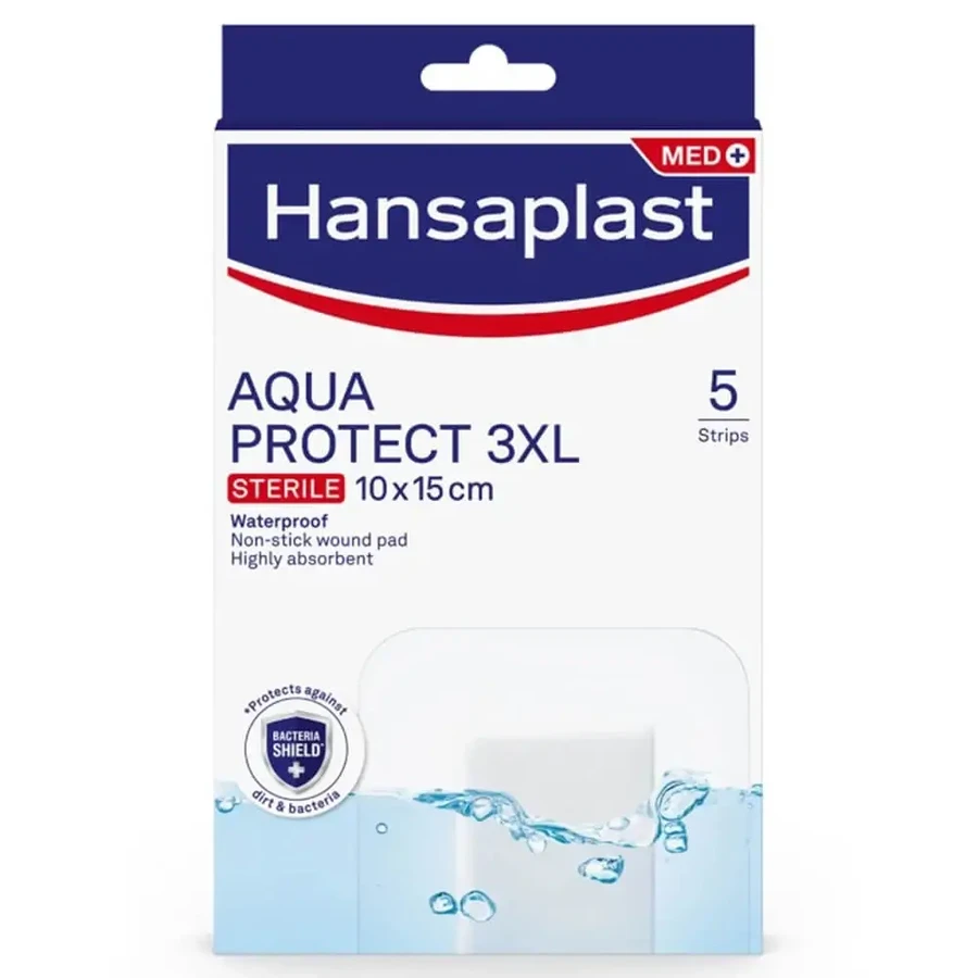 Hansaplast Aqua Protect 3XL Стерильные прокладки 10х15см 5шт: цены и характеристики