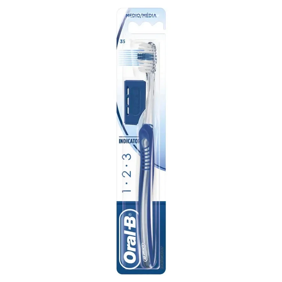 Зубна щітка Oral B 1-2-3 Індикатор 35 Середня: ціни та характеристики