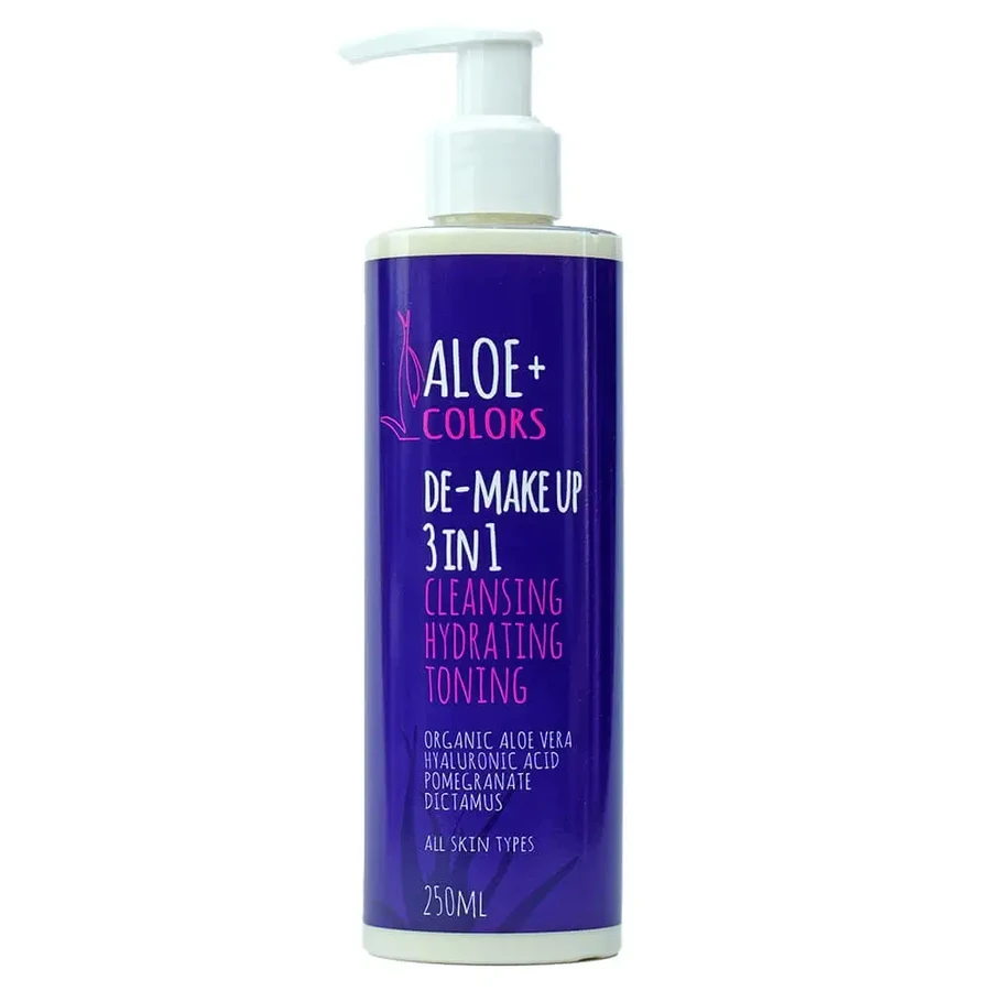 Aloe+ Colors De-Make Up 3в1 Очищуючий зволожуючий тонізуючий тонік 250мл: ціни та характеристики