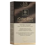 Еліксир для перманентної фарби для волосся Apivita My Colour Elixir N6,78 Темно-русявий перламутрово-бежевий