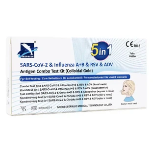 DeepBlue SARS-CoV-2 & Influenza A/B & ADV & RSV Rapid Detection Test 1pc