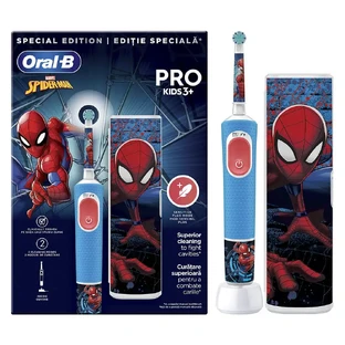 Oral B Pro Kids Kids 3+ Человек-паук с дорожной коробкой