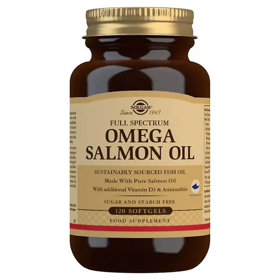 Олія лосося Solgar Full Spectrum Omega 120 softgels: ціни та характеристики