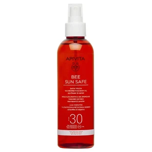 Apivita Bee Sun Safe Satin Touch Tan Perfecting Body Oil SPF30 200 мл
