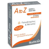 Health Aid A to Z Без йода и железа 30 таблеток