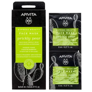 Apivita Express Beauty Інжирна маска для обличчя зволожуюча та заспокійлива 2х8мл