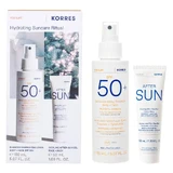 Korres Promo Pack Солнцезащитная эмульсия для тела и лица Йогуртовый спрей SPF50 150 мл и Освежающий гель для лица и тела после солнца 50 мл