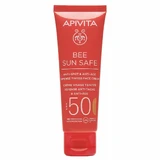 Apivita Bee Sun Safe Відтінковий крем для обличчя SPF50 50 мл проти плям та захисту від старіння Apivita Bee Sun Safe