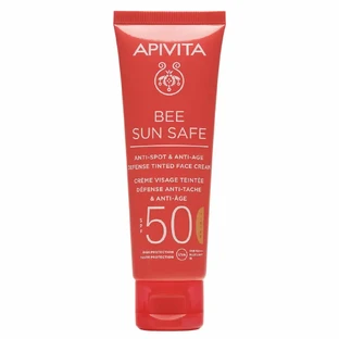 Apivita Bee Sun Safe Anti-Spot & Anti-Age Defence Tinted Face Cream SPF50 50ml