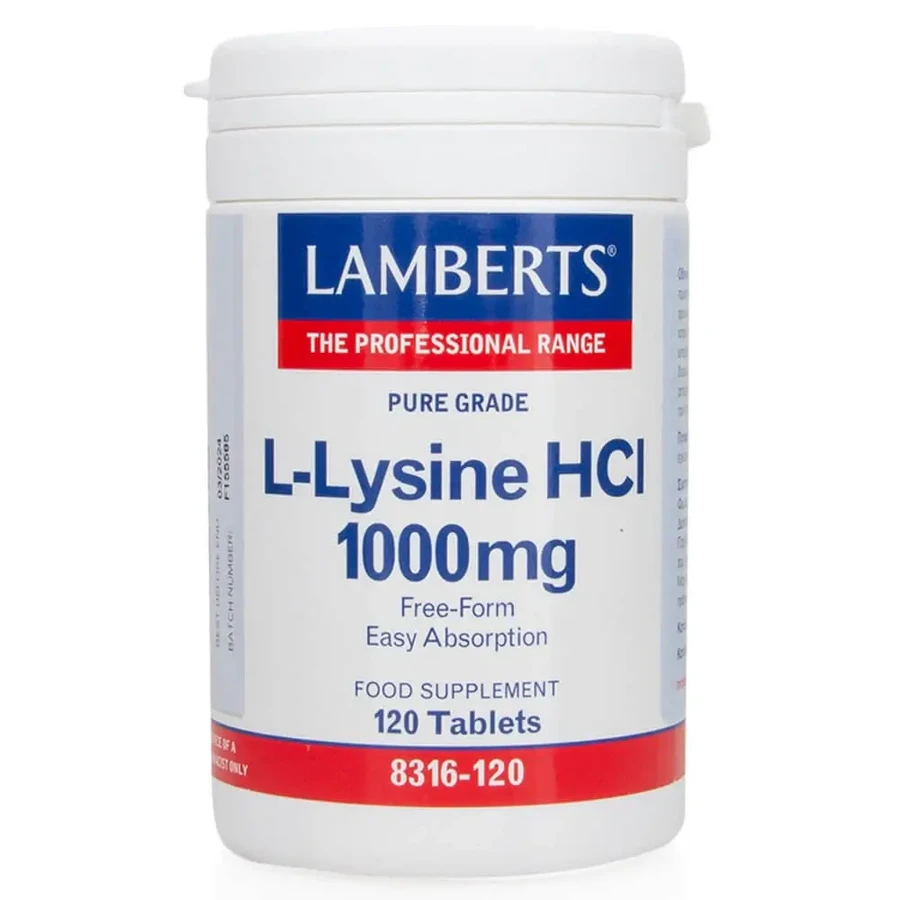 Lamberts L-Lysine HCL 1000mg 120tabs: ціни та характеристики