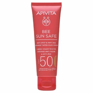 Apivita Bee Sun Safe Anti-Spot & Anti-Age Defence Tinted Golden Face Cream SPF50 50ml