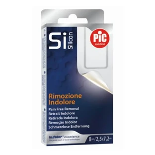 Pic Silicone 2,5x7,2см 8шт стерильна самоклеюча серветка для безболісного видалення