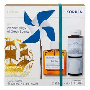 Korres Promo Pack Туалетна вода Lefko жіночий аромат 100мл та гель для душу 250мл