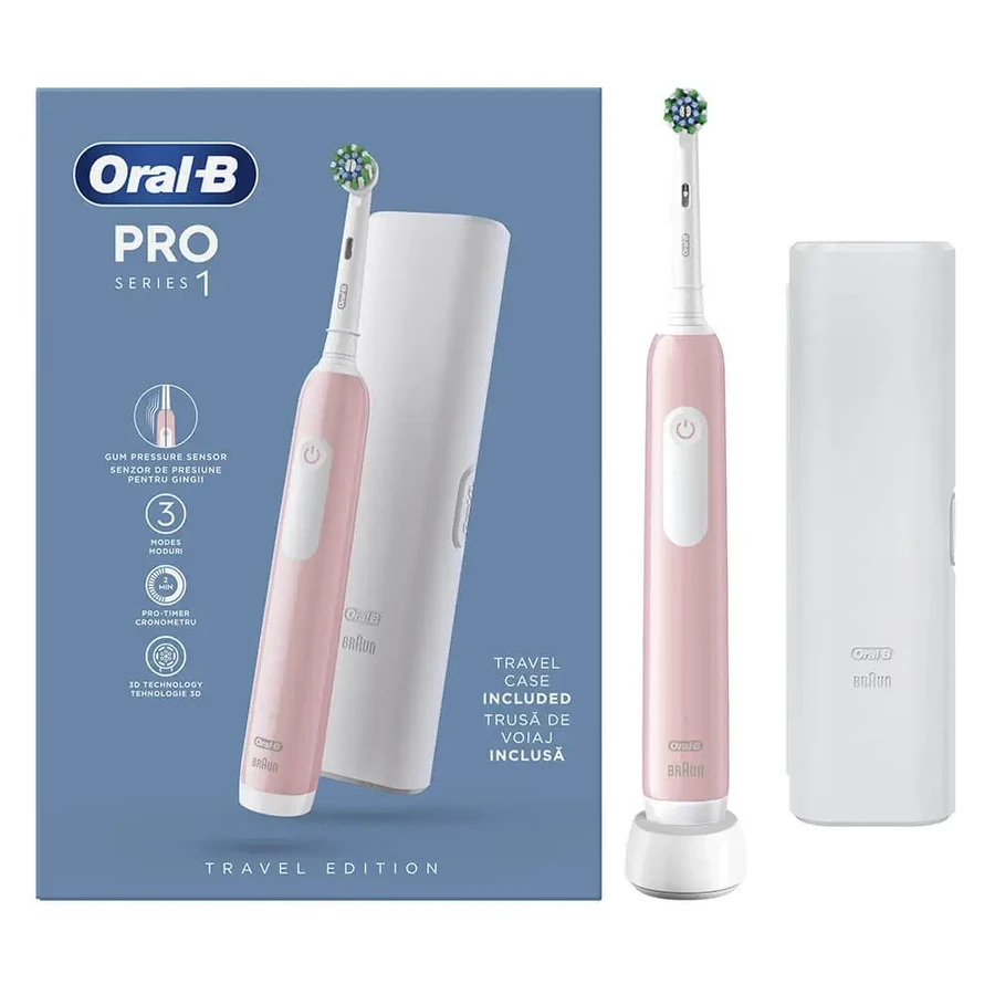 Oral B PRO 1 розовый с дорожной коробкой: цены и характеристики