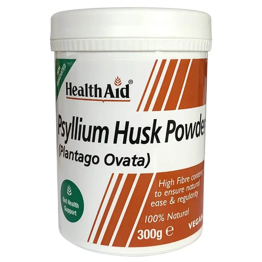 Порошок клітковини з лушпиння псиліуму Health Aid 300г: ціни та характеристики