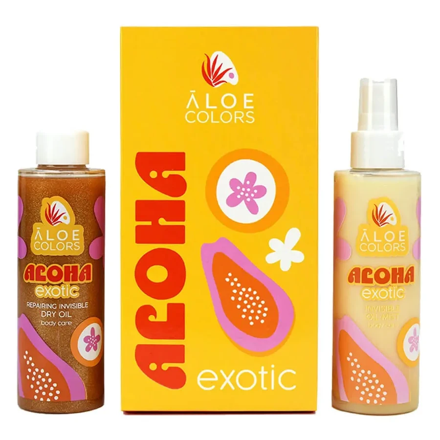 Aloe+ Colours Aloha Exotic Aloe+ Aloha Exotic Набор с невидимым масляным туманом 150 мл и восстанавливающим невидимым сухим маслом 150 мл: цены и характеристики