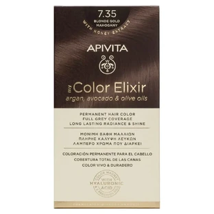 Apivita My Colour Elixir Перманентная краска для волос N7,35 Медовый блондин махагон