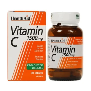 Health Aid Витамин C 1500 мг таблетки с пролонгированным высвобождением 30