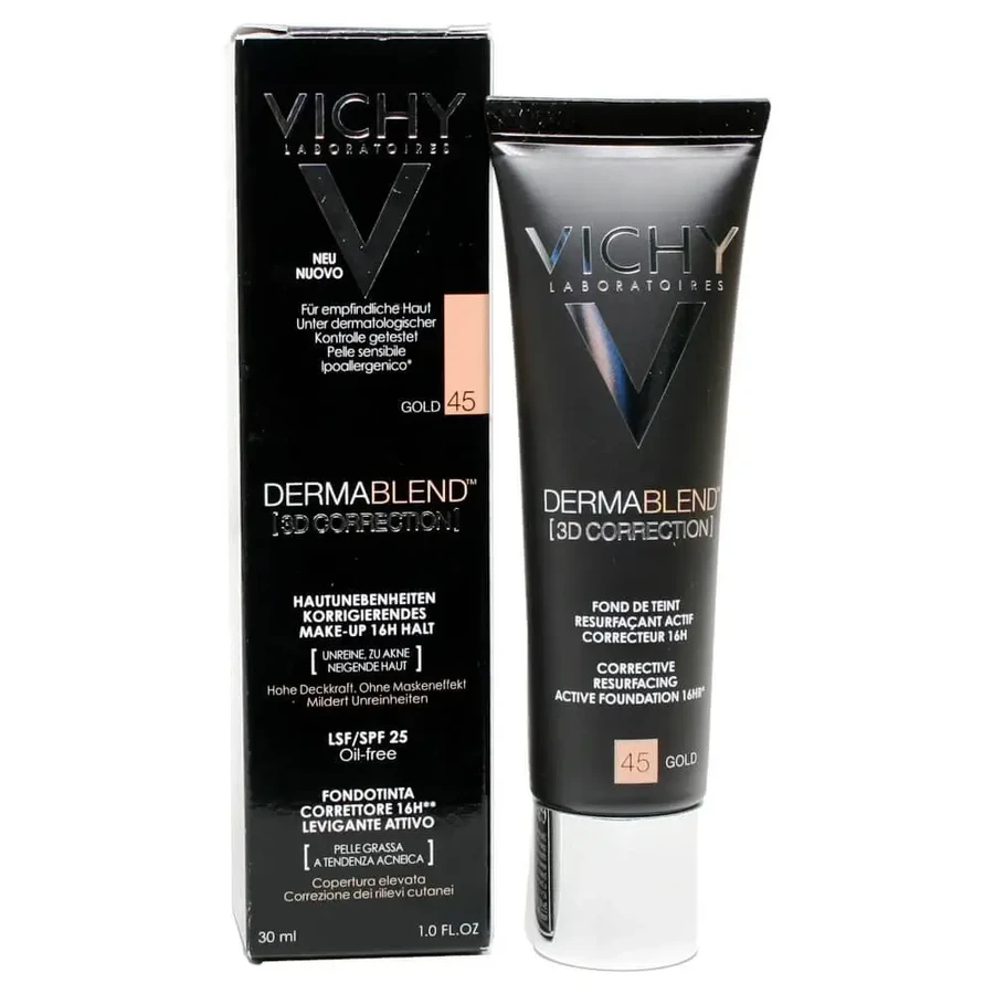 Vichy Dermablend 3D Correction 45 Gold 30 мл: ціни та характеристики