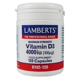 Lamberts Vitamin D3 4000iu 120 капс.