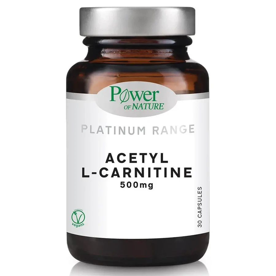Power Health Platinum Range Ацетил L-карнітин 500 мг 30 капс.: ціни та характеристики