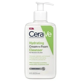 Cerave Очищающий пенящийся увлажняющий крем 236 мл