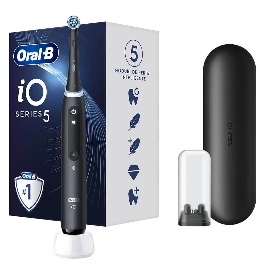 Електрична зубна щітка Oral B iO5 Magnetic Black: ціни та характеристики
